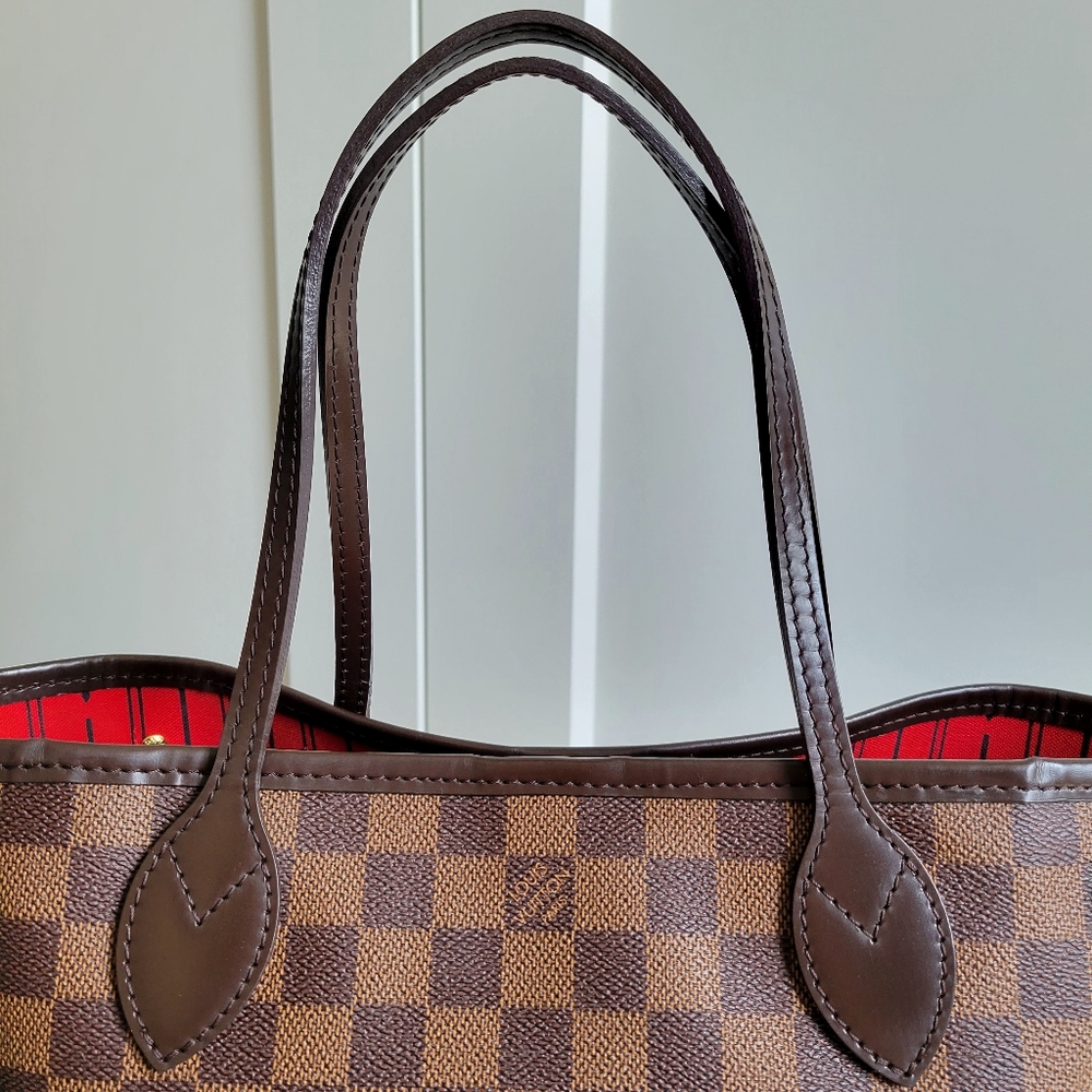 💕CLASSIC Tote Bag LOUIS VUITTON Neverfull PM Damier Ebene - Picture 4 of 16